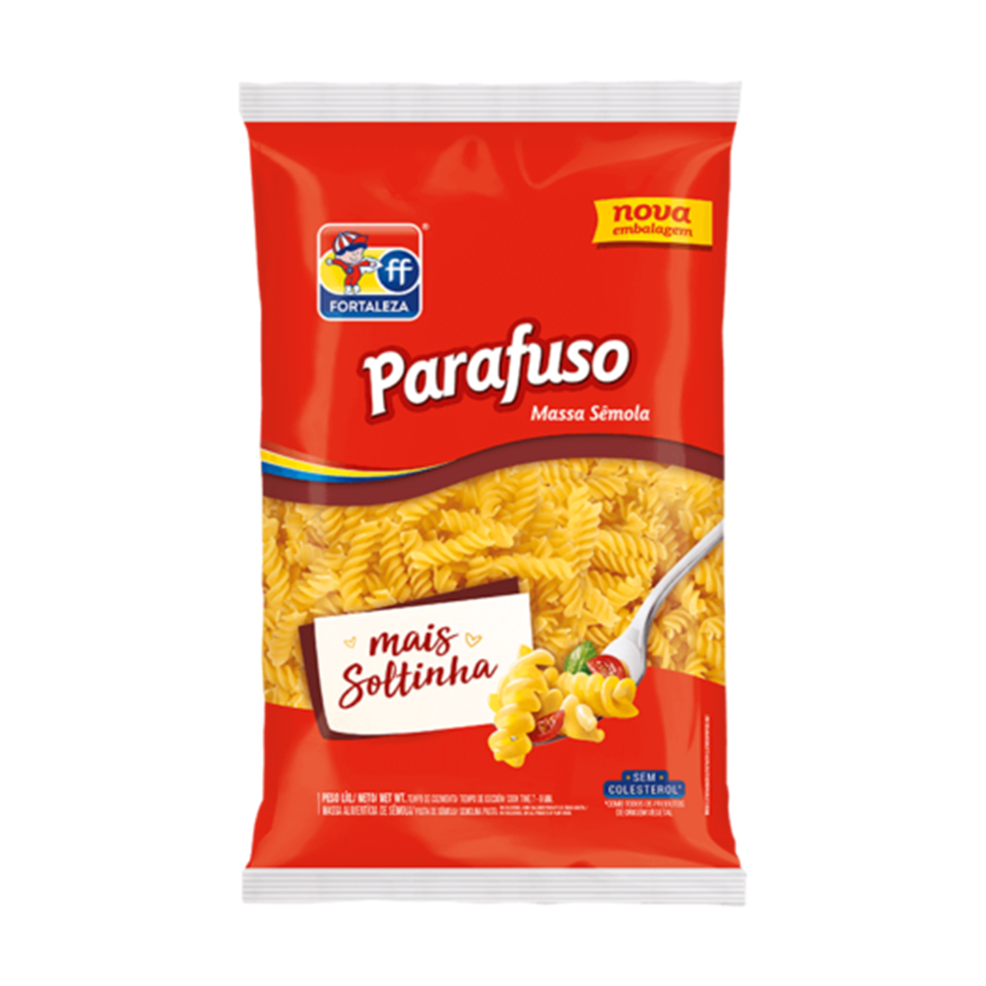 MACARRAO FORTALEZA SEMOLA 400G PARAFUSO