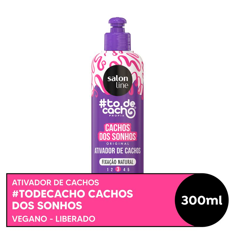 ATIVADOR SALON LINE TODECACHO 300ML CACHOS DOS SONHOS