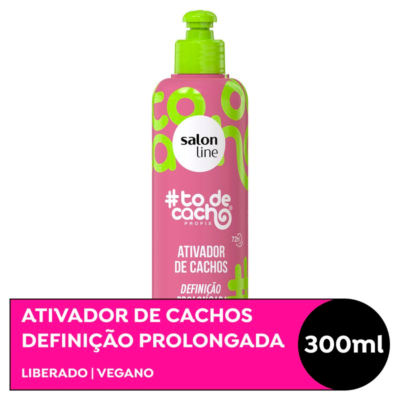 ATIVADOR SALON LINE TODECACHO 300ML HIDRA DEFINICAO PROLONGADA