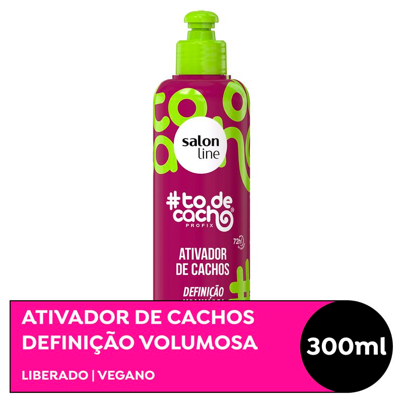 ATIVADOR SALON LINE TODECACHO 300ML HIDRA DEFINICAO VOLUMOSA