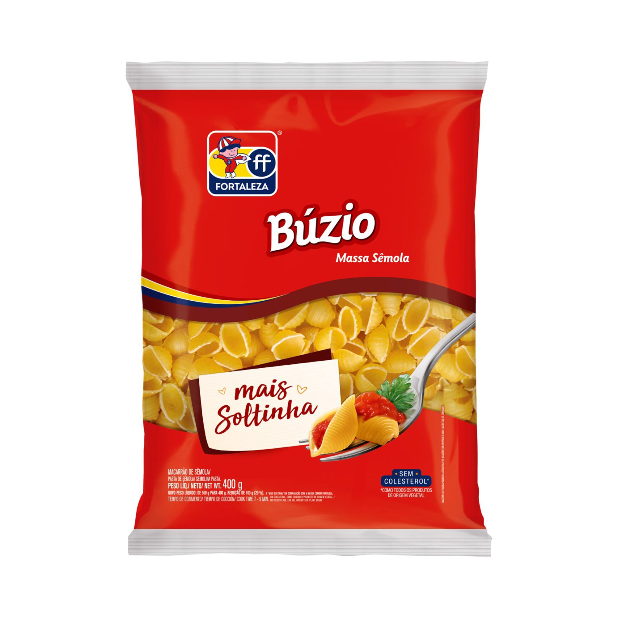 MACARRAO FORTALEZA SEMOLA 400G BUZIO
