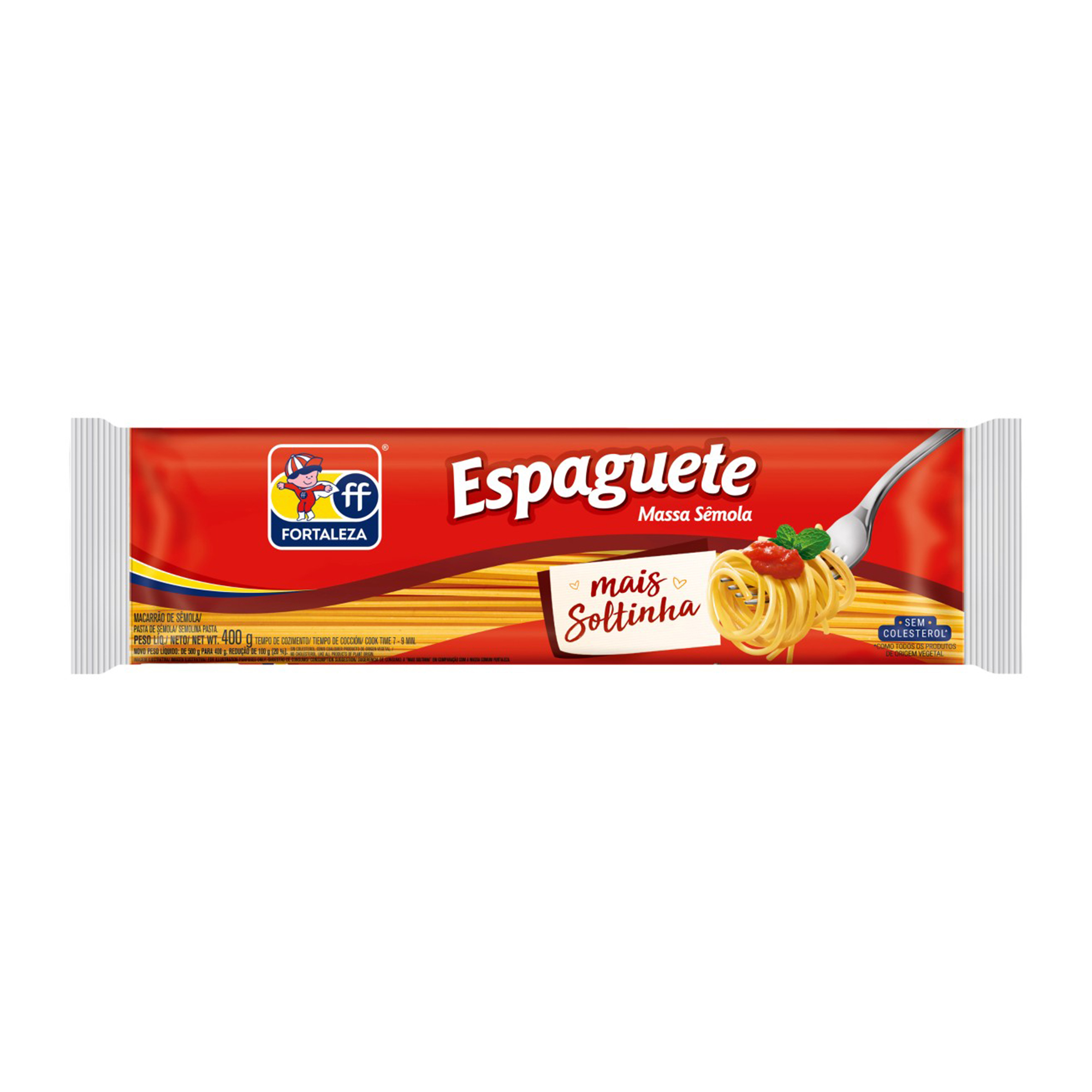 MACARRAO FORTALEZA SEMOLA ESPAGUETE 400G
