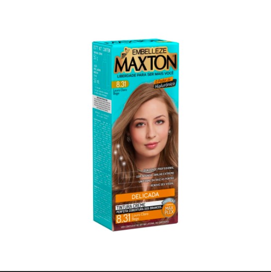 COLORACAO MAXTON KIT PRATICO 8.31 LOURO CLARO BEGE
