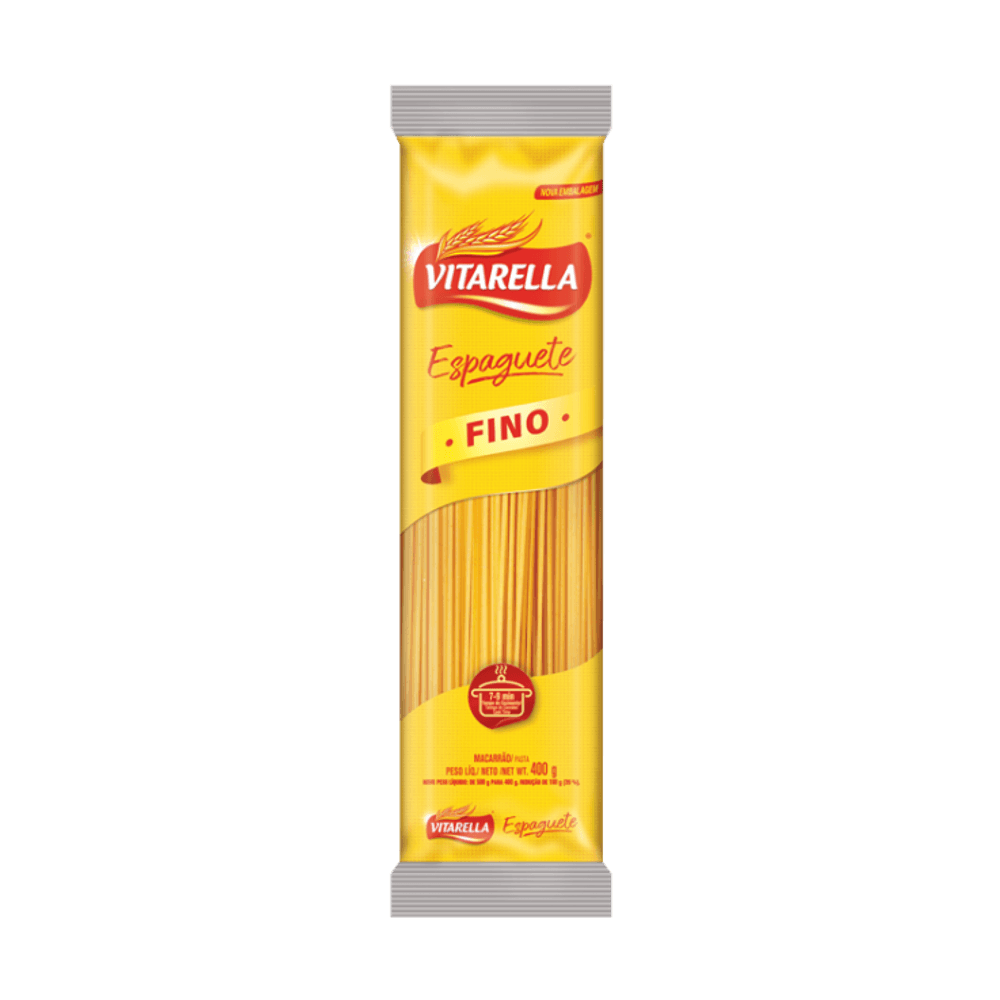MACARRAO VITARELLA ESPAGUETE FINO 400G