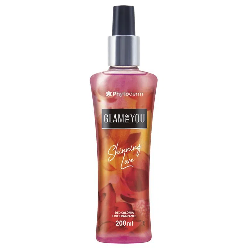 DESODORANTE COLONIA PHYTODERM SPLASH 200ML GLAMOUR SHINNING LOVE