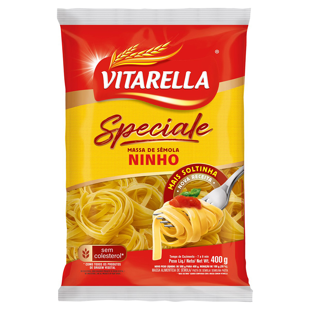 MACARRAO VITARELLA SEMOLA 400G NINHO