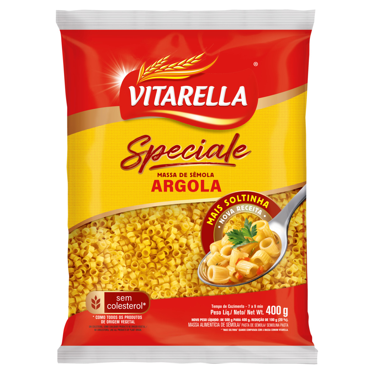 MACARRAO VITARELLA SEMOLA 400G ARGOLA