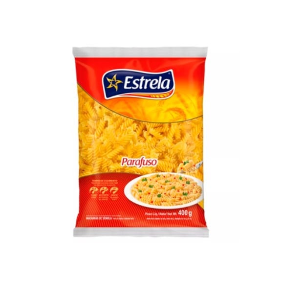 MACARRAO ESTRELA SEMOLA 400G PARAFUSO