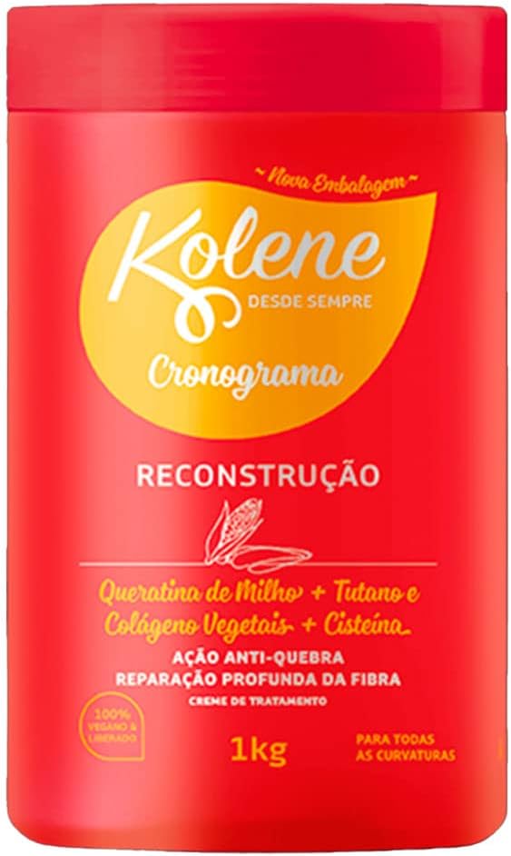 CREME DE TRATAMENTO KOLENE 1KG CRONOGRAMA RECONSTRUCAO