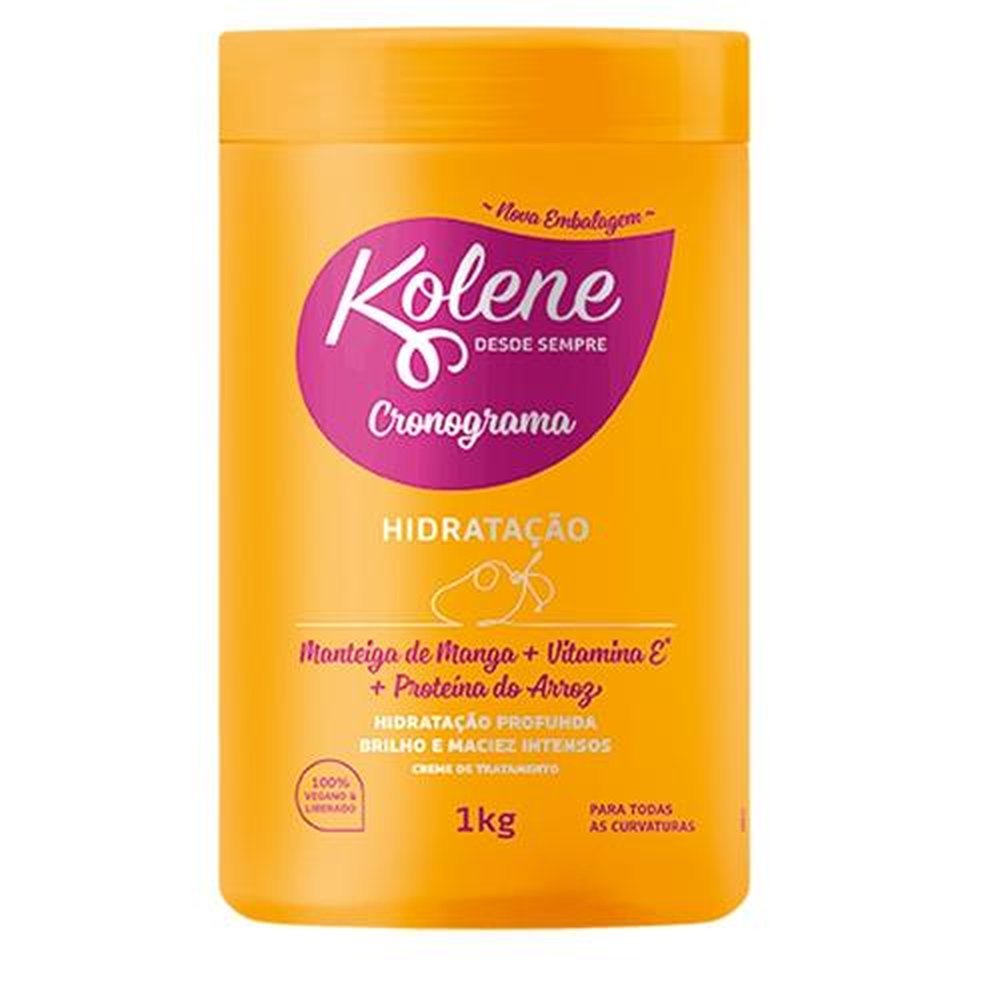 CREME DETRATAMENTO KOLENE 1KG CRONOGRAMA HIDRATACAO