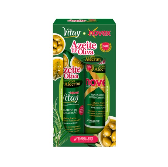 SHAMPOO VITAY + CONDICIONADOR NOVEX 300ML AZEITE DE OLIVA