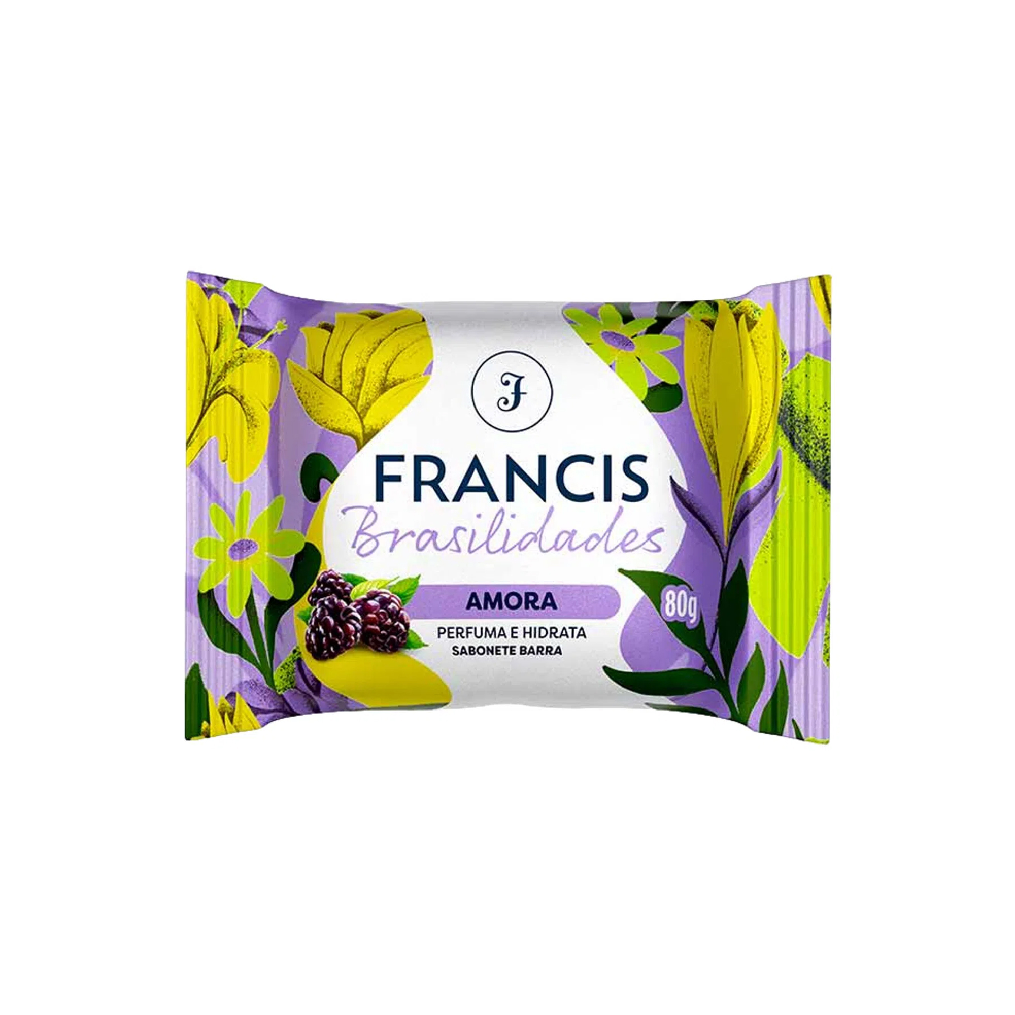SABONETE FRANCIS BRASILIDADES 80G AMORA - ROXO