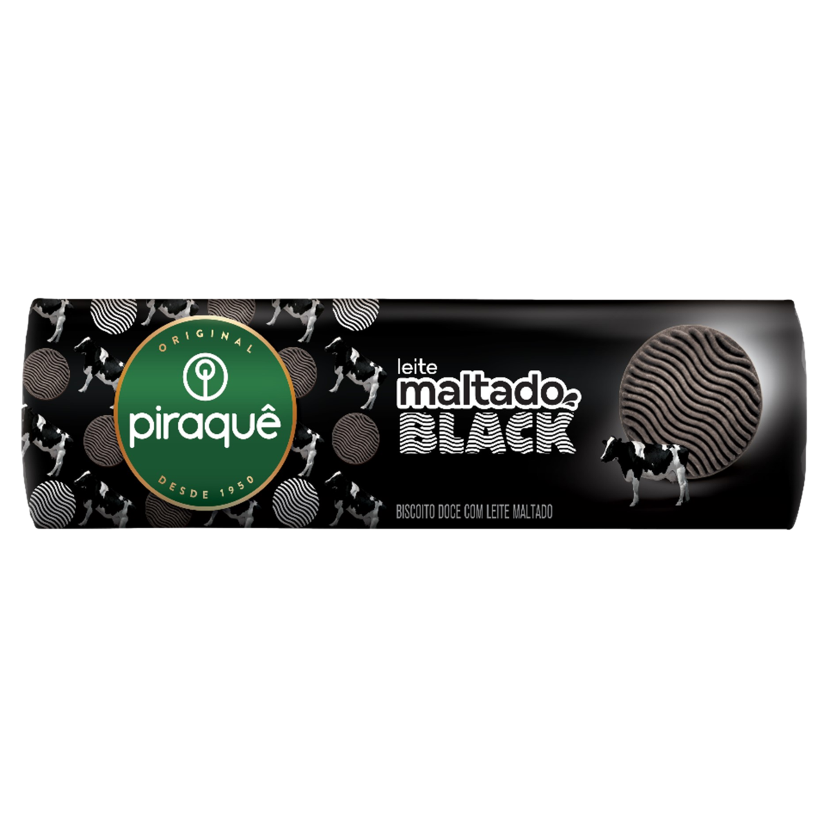 BISCOITO PIRAQUE LEITE MALTADO 132G BLACK