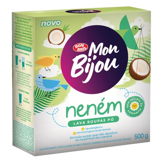 LAVA ROUPAS EM PO BOMBRIL M BIJOU 500G NENEM