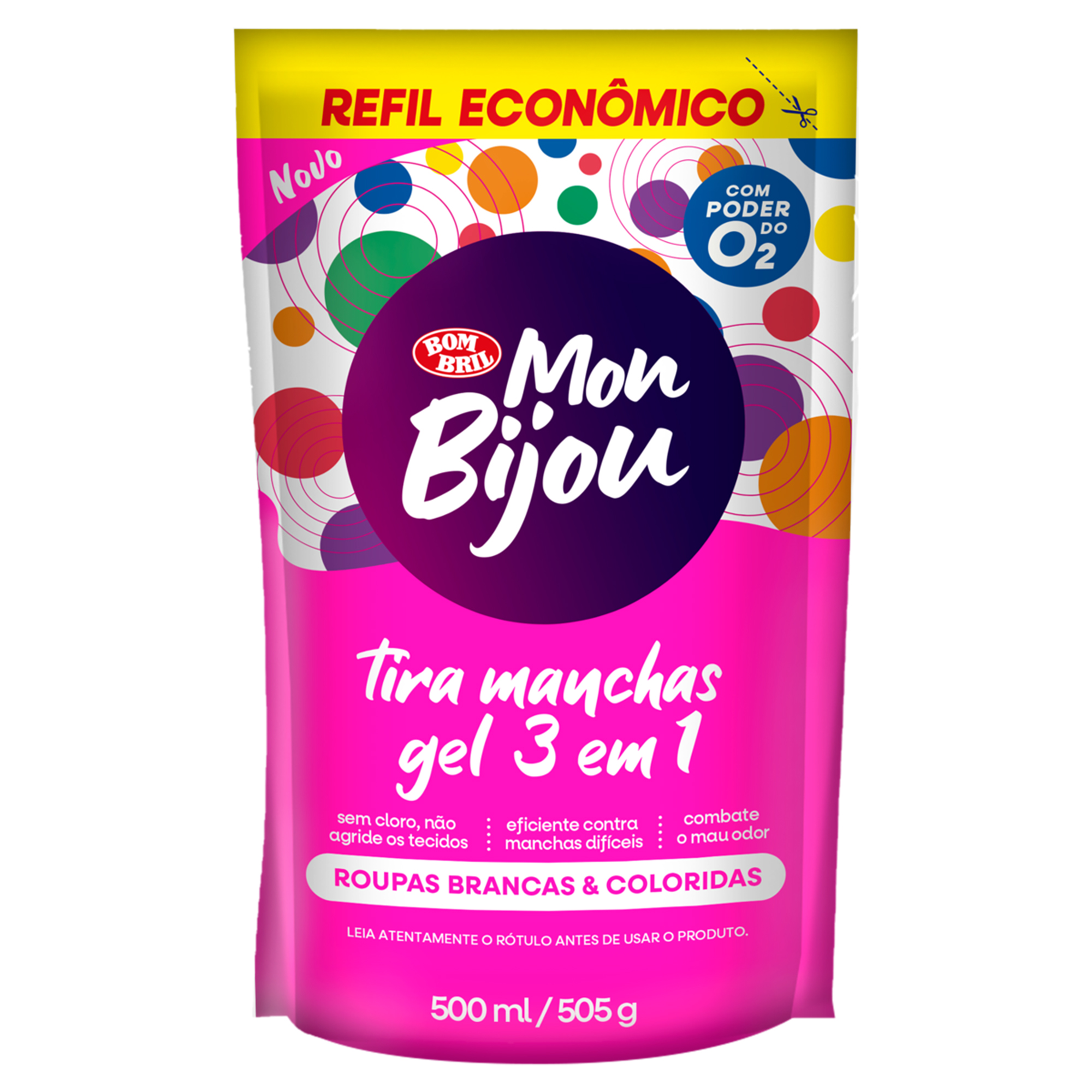 TIRA MANCHAS GEL BOMBRIL MON BIJOU REFIL 500ML 3EM1