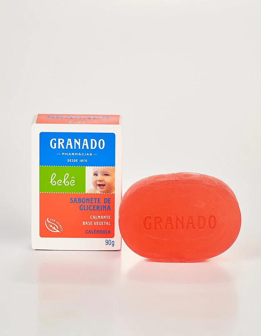 SABONETE INFANTIL GRANADO GLICERINA BEBE 90G CALENDULA