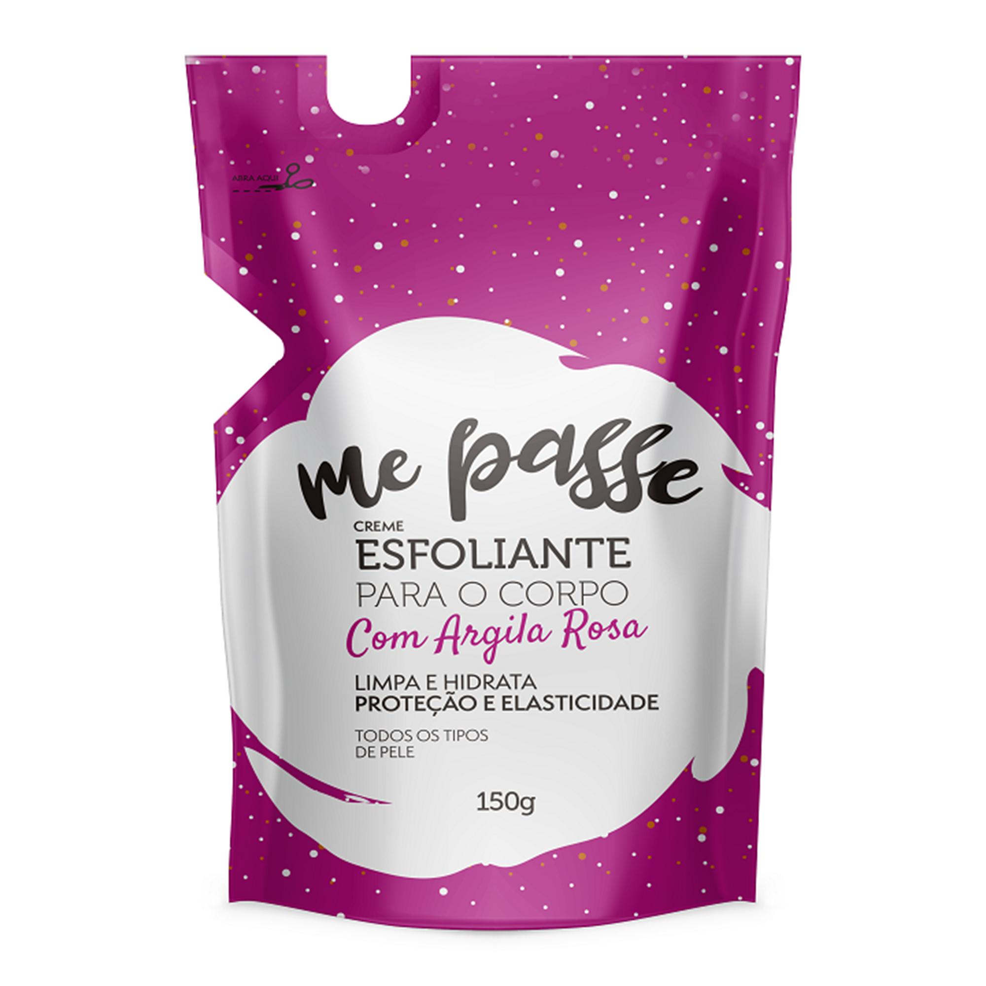 ESFOLIANTE PARA O CORPO ME PASSE 150G ARGILA ROSA