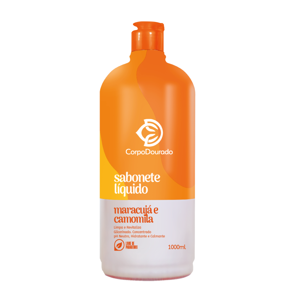 SABONETE LIQUIDO CORPO DOURADO 1L MARACUJA E CAMOMILA