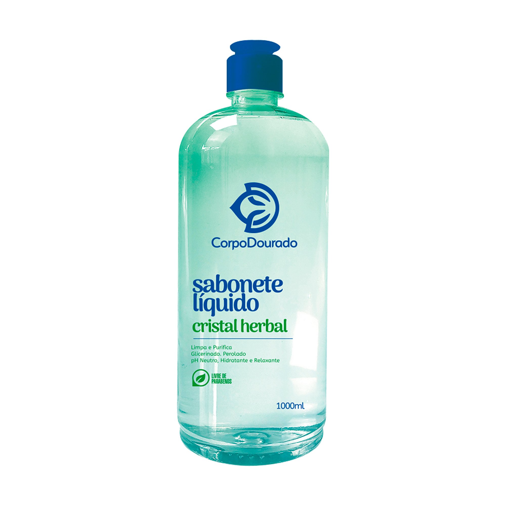 SABONETE LIQUIDO CORPO DOURADO 1L CRISTAL HERBAL