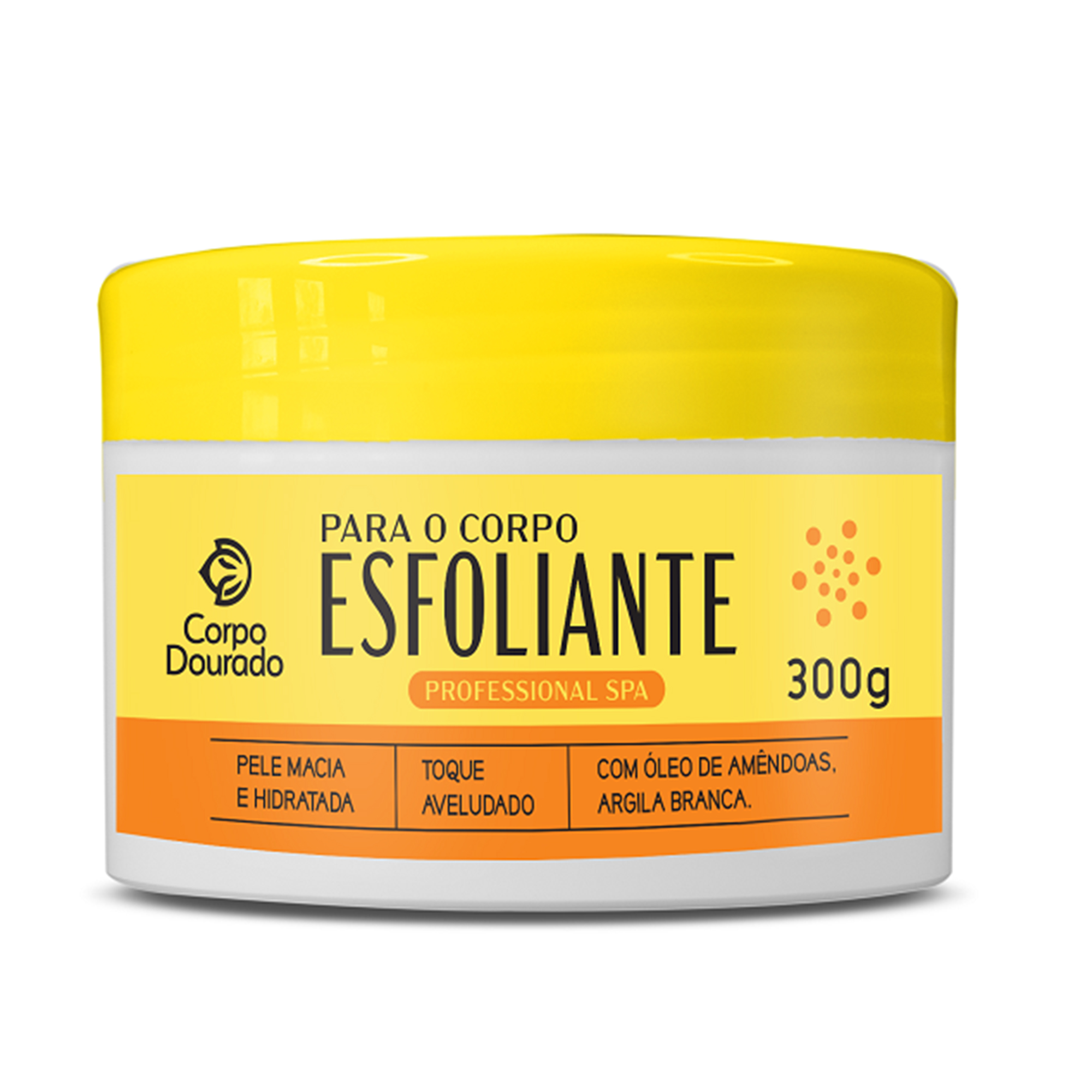 ESFOLIANTE PARA O CORPO CORPO DOURADO 300G TOQUE AVELUDADO