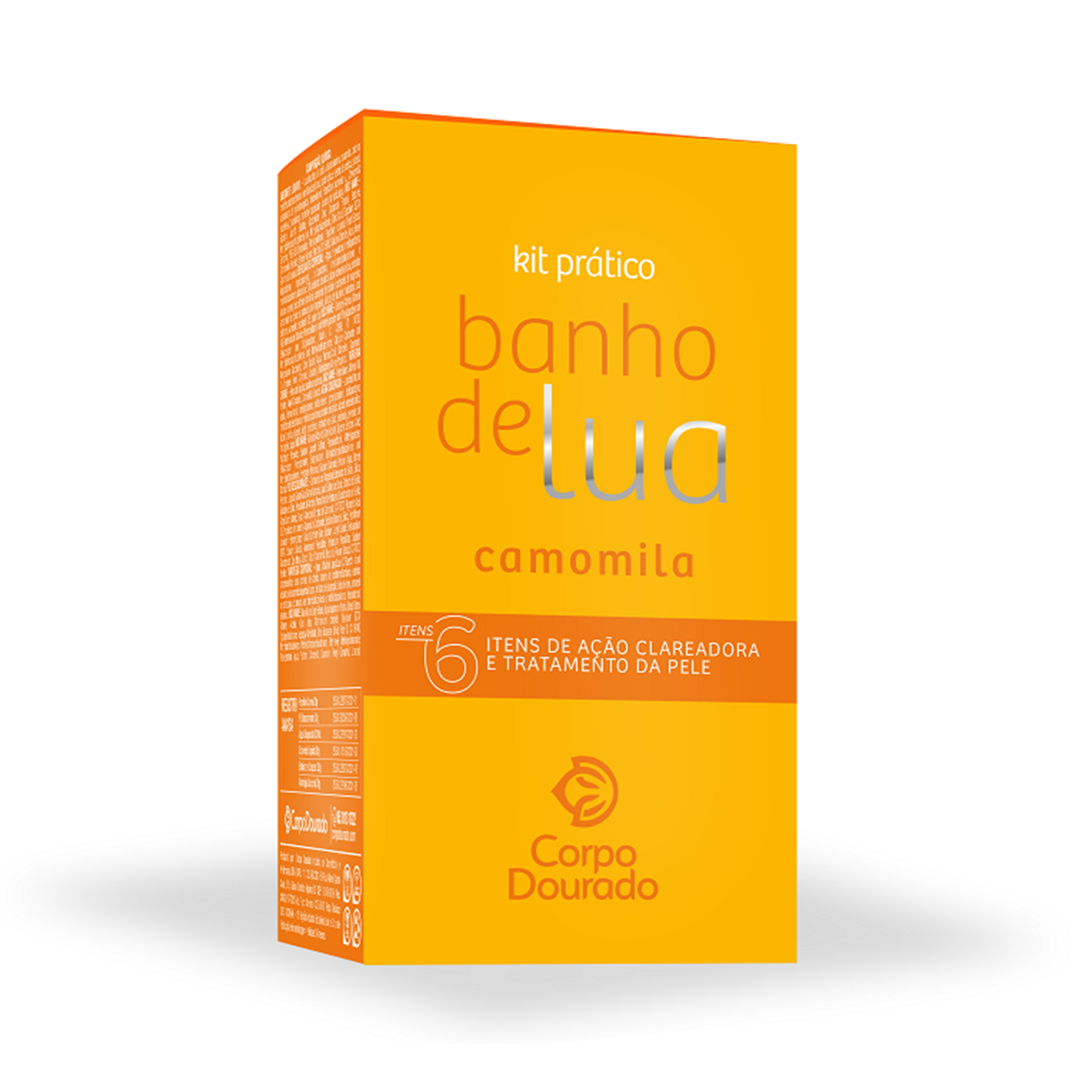 KIT BANHO DE LUA CORPO DOURADO PRATICO CAMOMILA