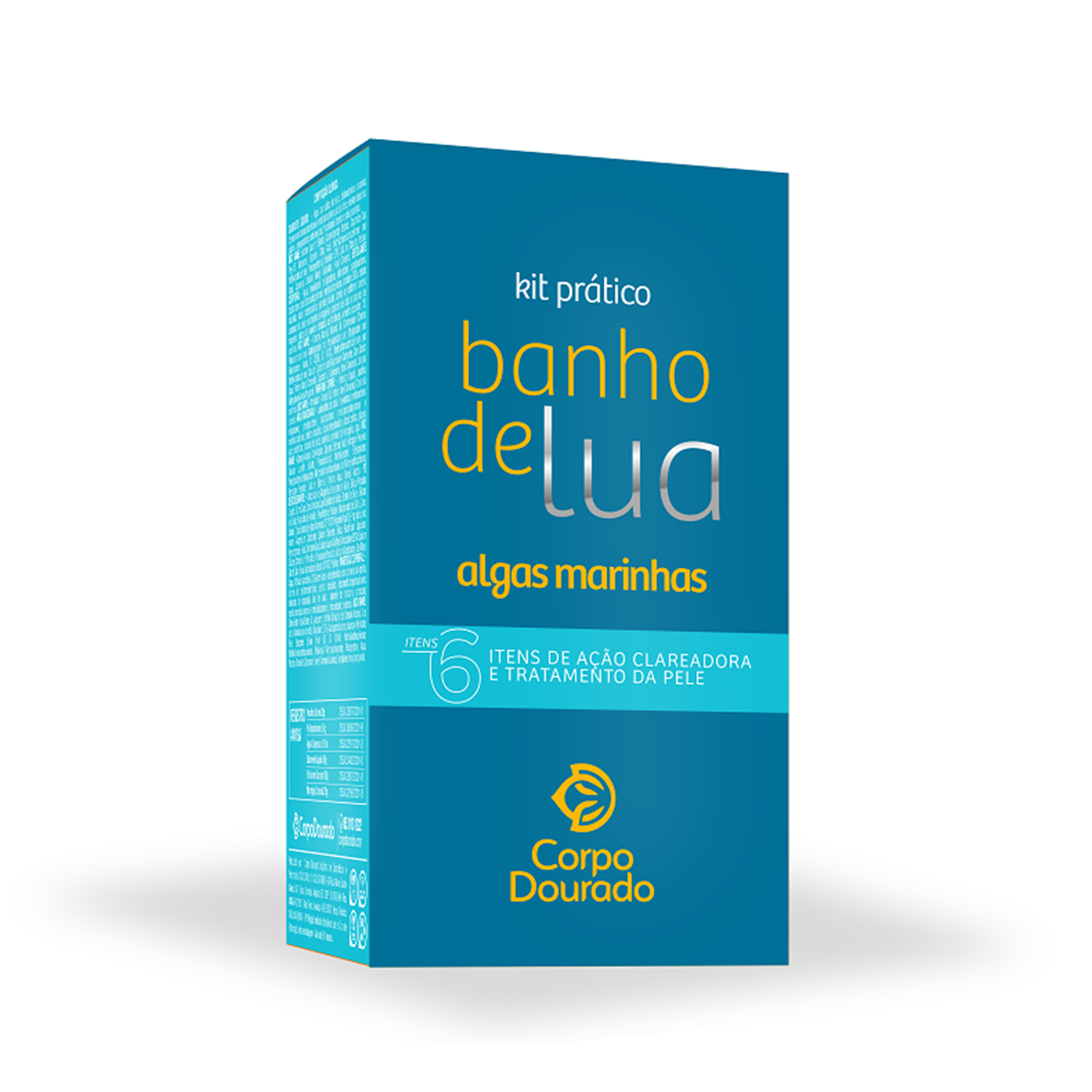 KIT BANHO DE LUA CORPO DOURADO PRATICO ALGAS MARINHAS