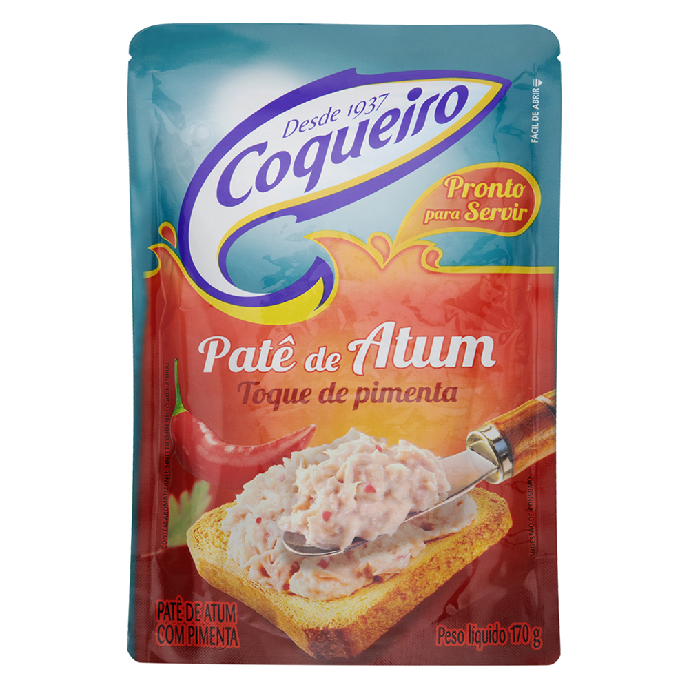 PATE DE ATUM COQUEIRO SACHE 170G COM TOQUE DE PIMENTA