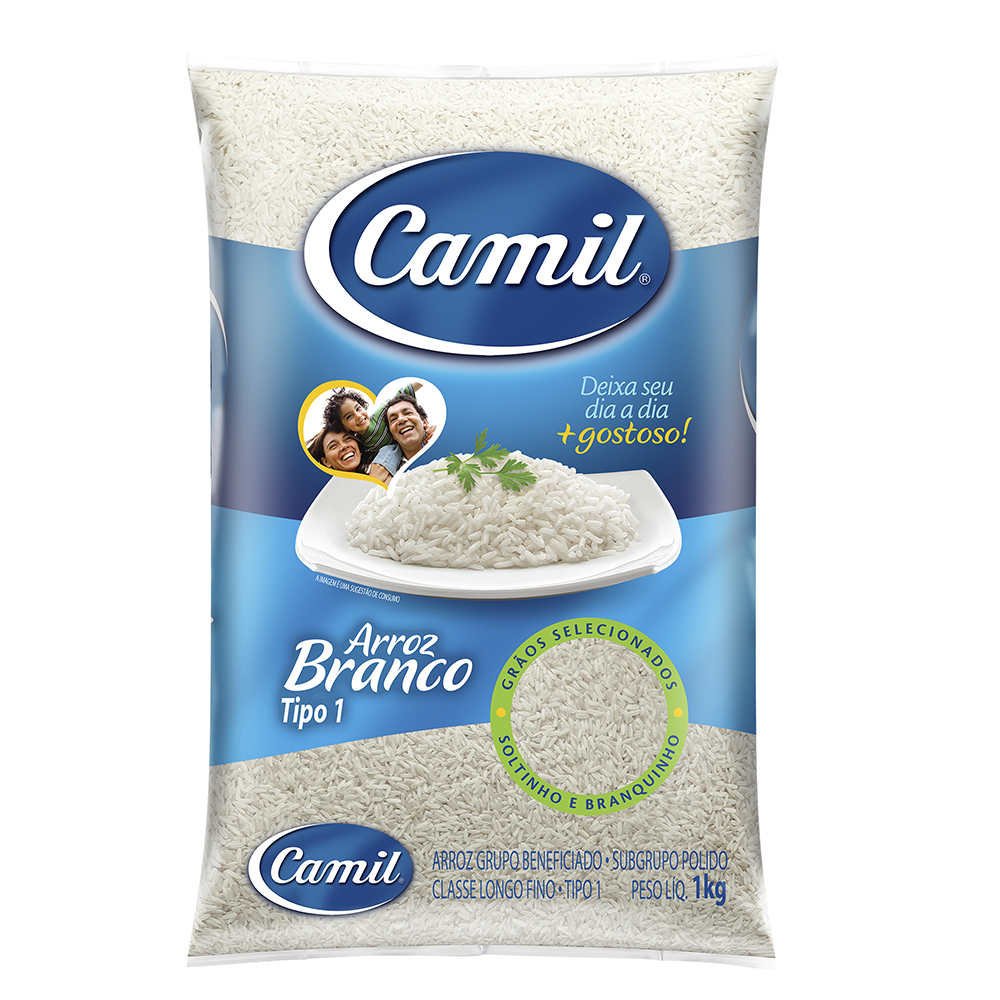 ARROZ BRANCO CAMIL T1 1KG
