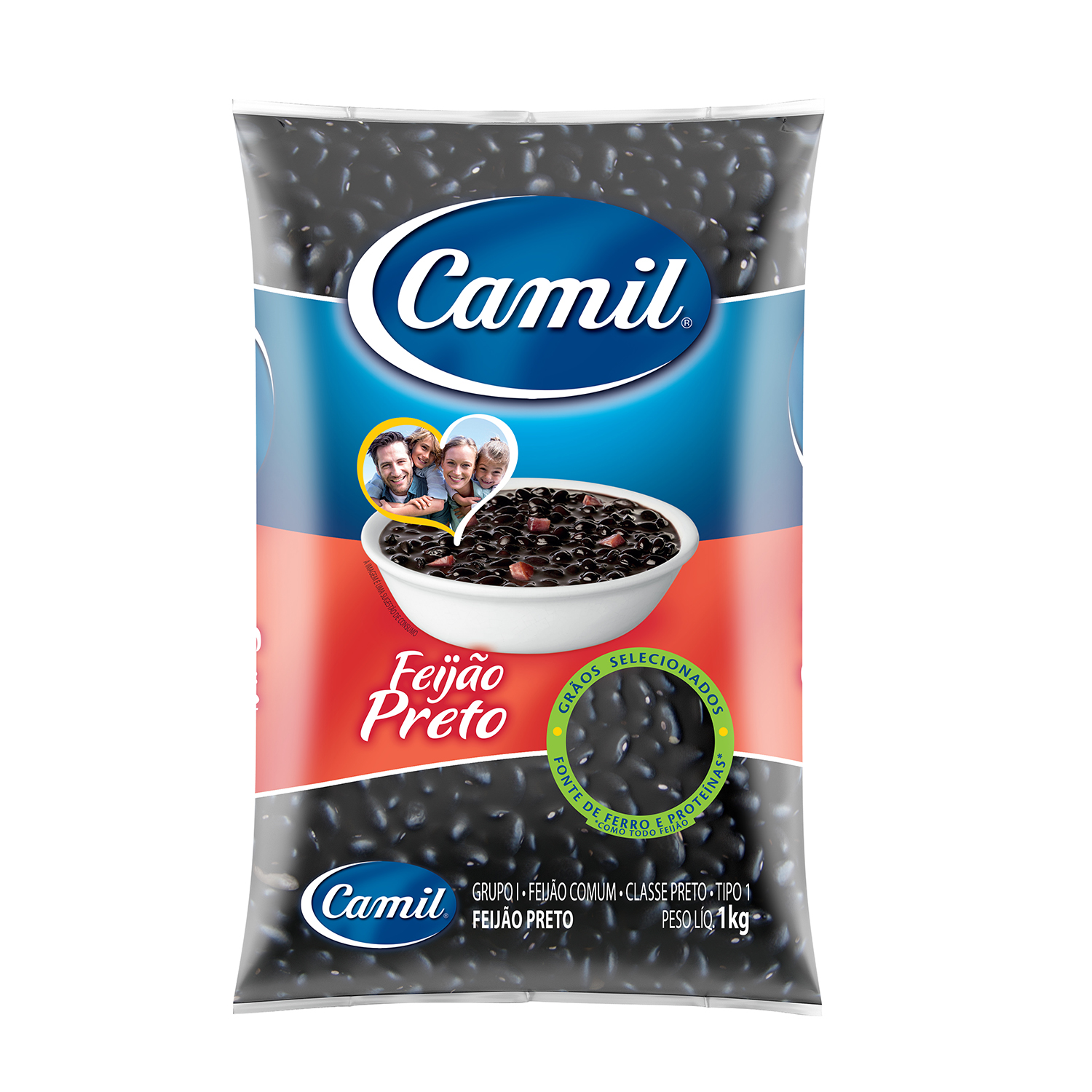 FEIJAO PRETO CAMIL TIPO 1 1KG