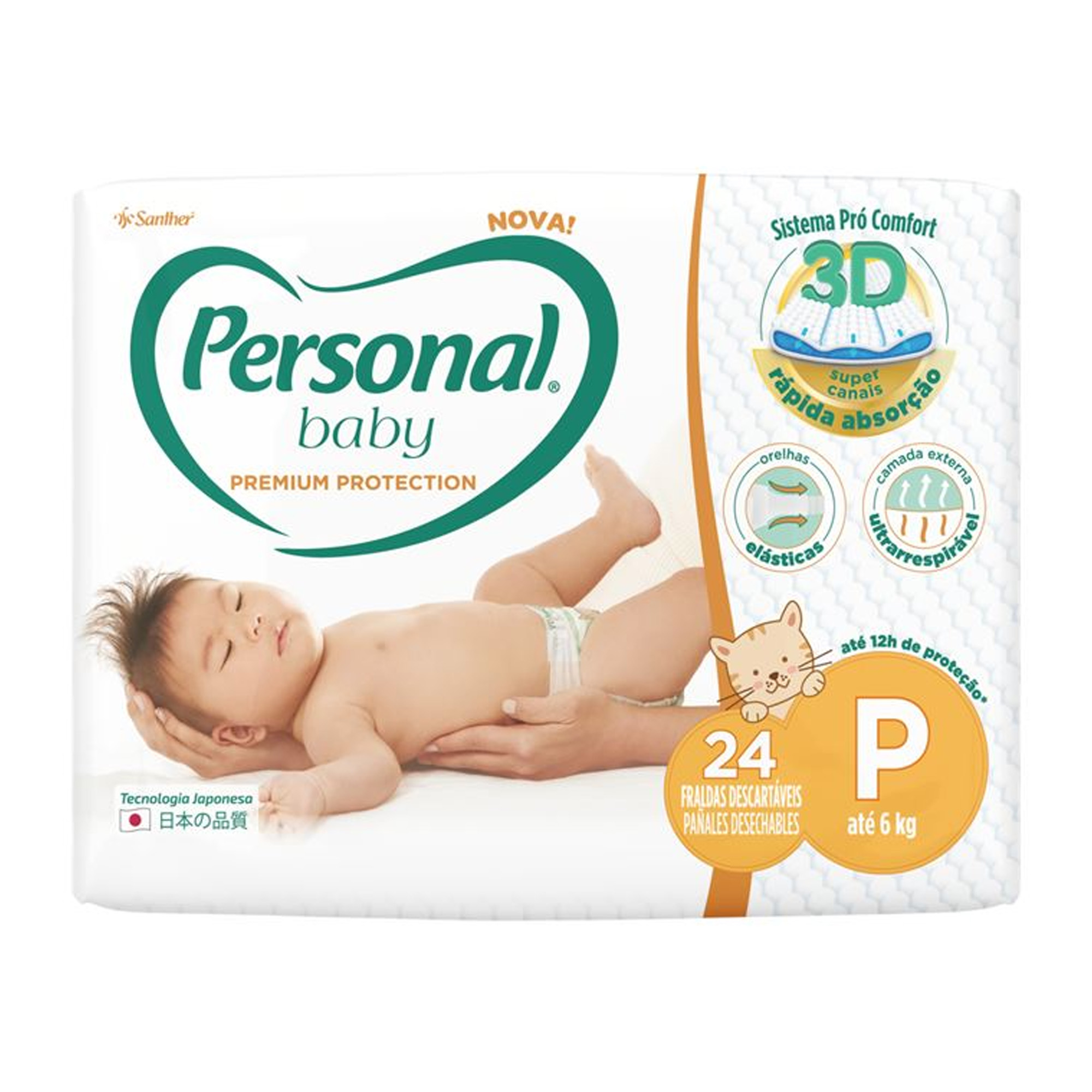 FRALDA PERSONAL BABY PREMIUM JUMBO C/24 UNIDADES