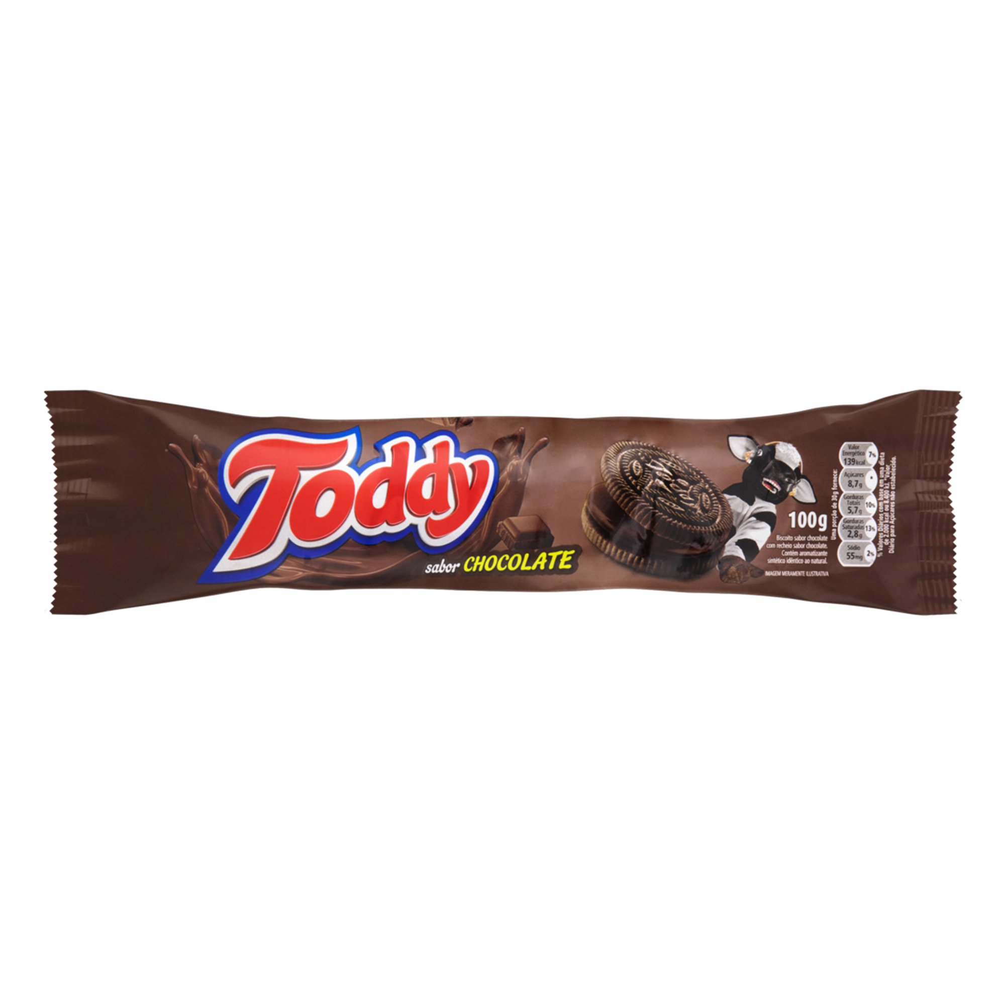 BISCOITO TODDY RECHEADO 100G CHOCOLATE