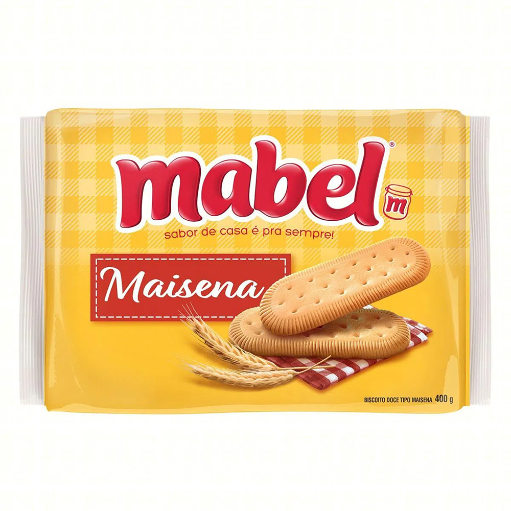 BISCOITO MABEL LAMINADO DOCE 400G MAIZENA