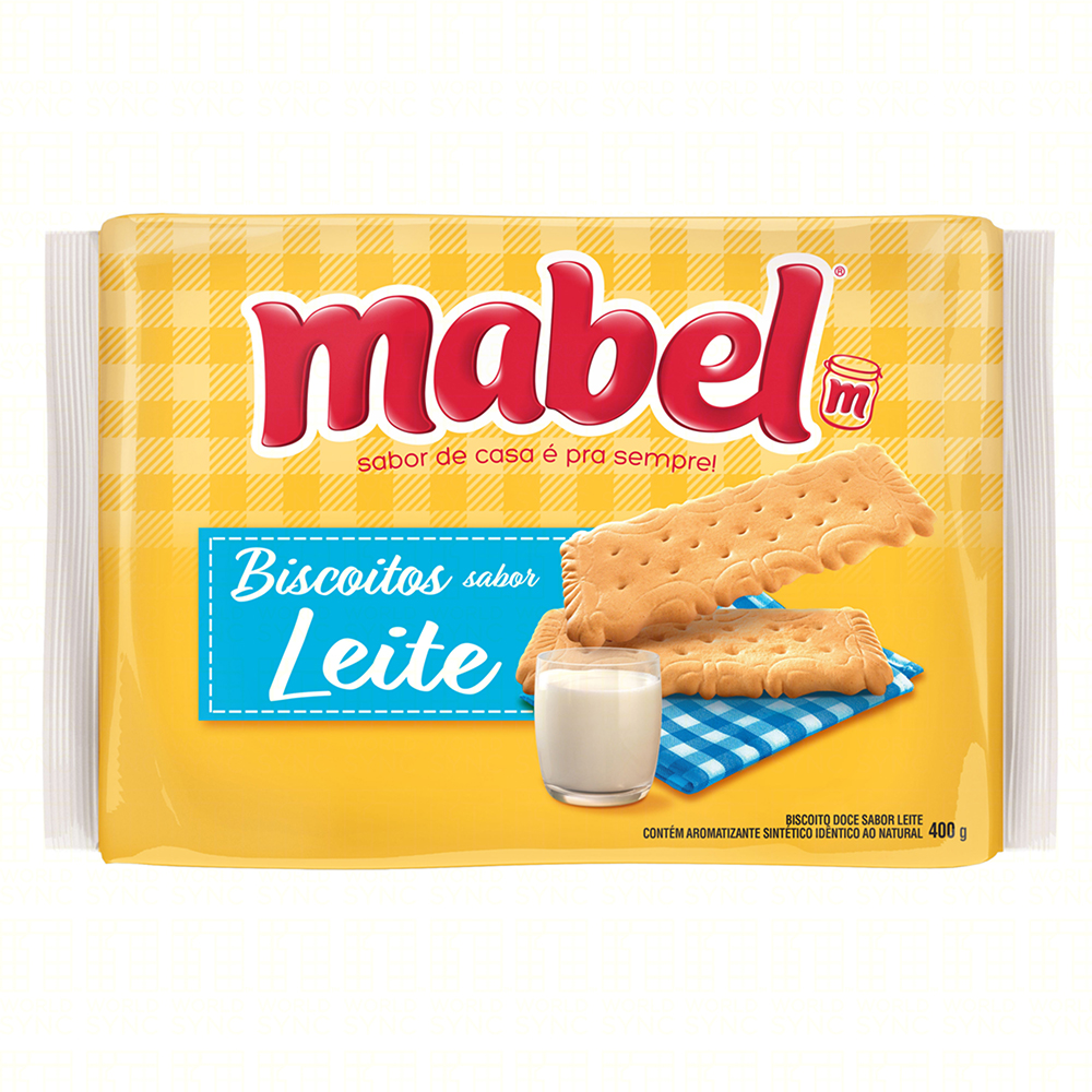 BISCOITO MABEL LAMINADO DOCE 400G LEITE