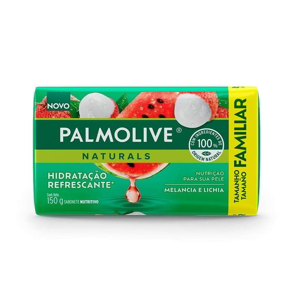 SABONETE PALMOLIVE NATURALS 150G MELANCIA E LICHIA