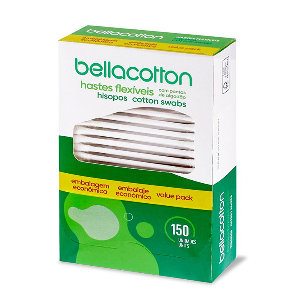 HASTE FLEXIVEL BELLACOTTON COM 150 UNIDADES