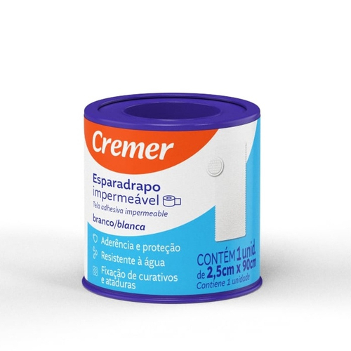 ESPARADRAPO 2,5cmx90cm CREMER IMPERMEAVEL CX 96UN