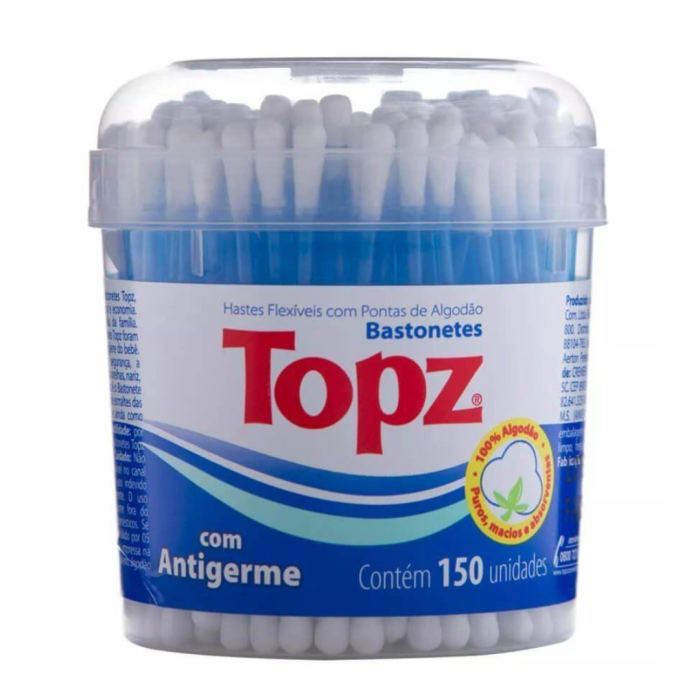 HASTES FLEXIVEIS TOPZ POTE COM 150 UNIDADES