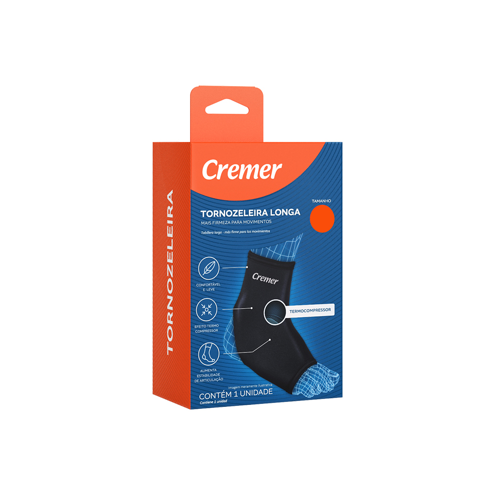 TORNOZELEIRA LONGA CREMER PRETA G