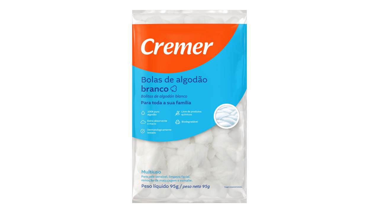 ALGODAO BOLAS CREMER 95g