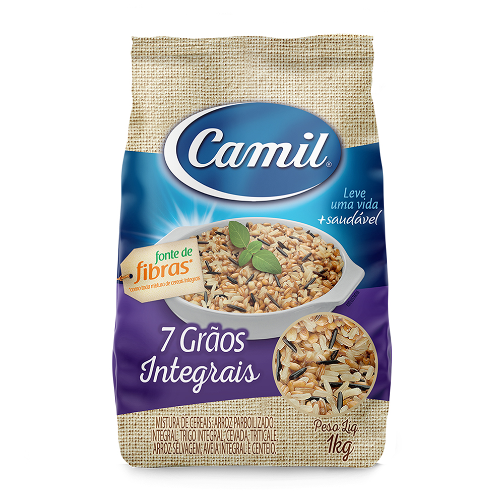 ARROZ CAMIL 1KG 7 CEREAIS INTEGRAIS