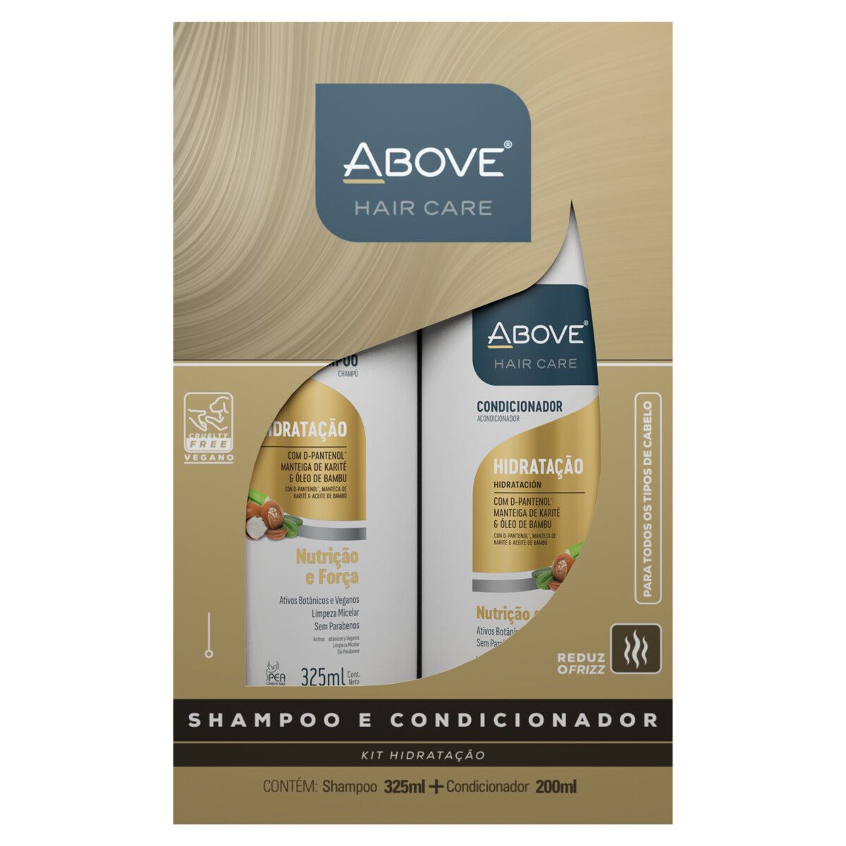 SHAMPOO 325ML + CONDICIONADOR 200ML ABOVE HIDRATACAO
