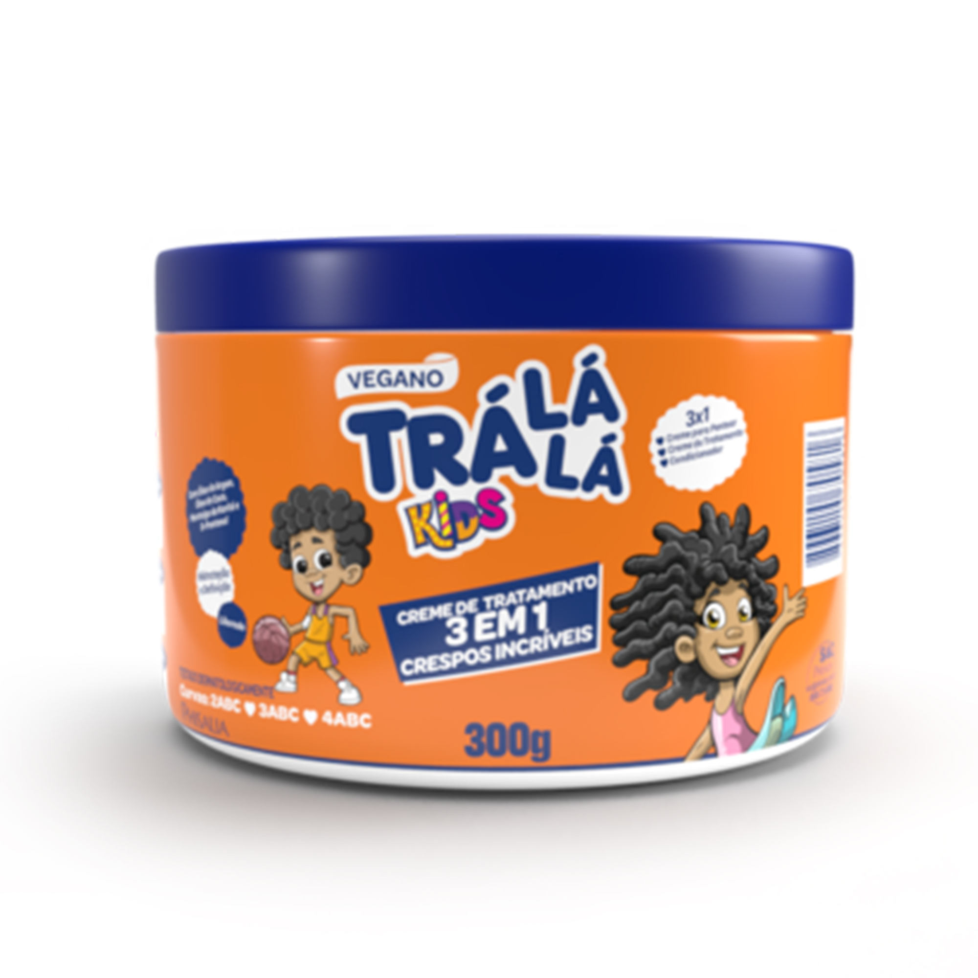 CREME DE TRATAMENTO TRALALA KIDS 3EM1 300G CRESPOS INCRIVEIS