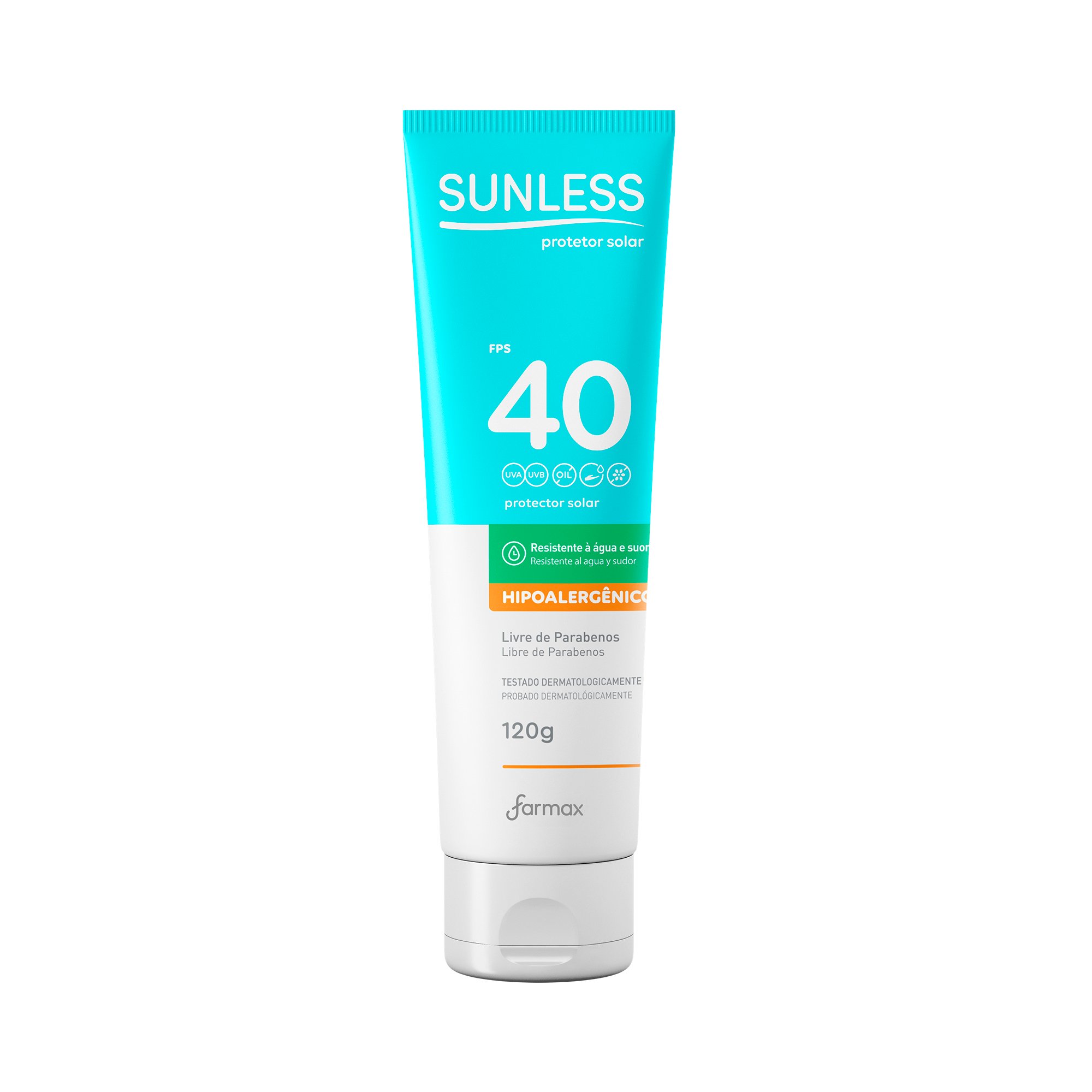 PROTETOR SOLAR SUNLESS FPS40 120G