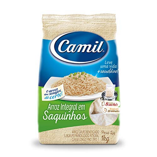 ARROZ INTEGRAL PARBOILIZADO CAMIL T1 1KG EM SAQUINHOS