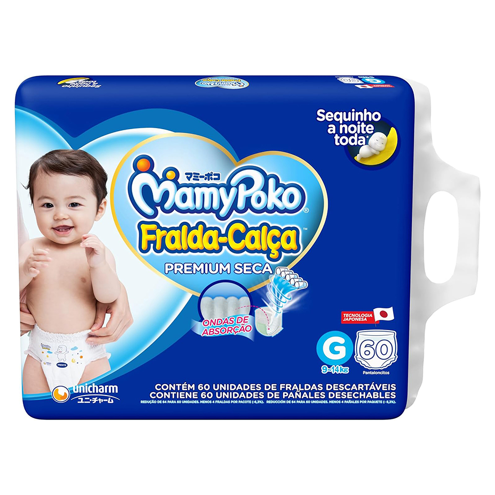 FRALDA MAMYPOKO CALCA GIGA PREMIUM G C/60UN