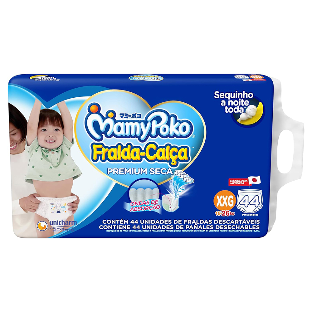 FRALDA MAMYPOKO CALCA GIGA PREMIUM XXG COM 44UN