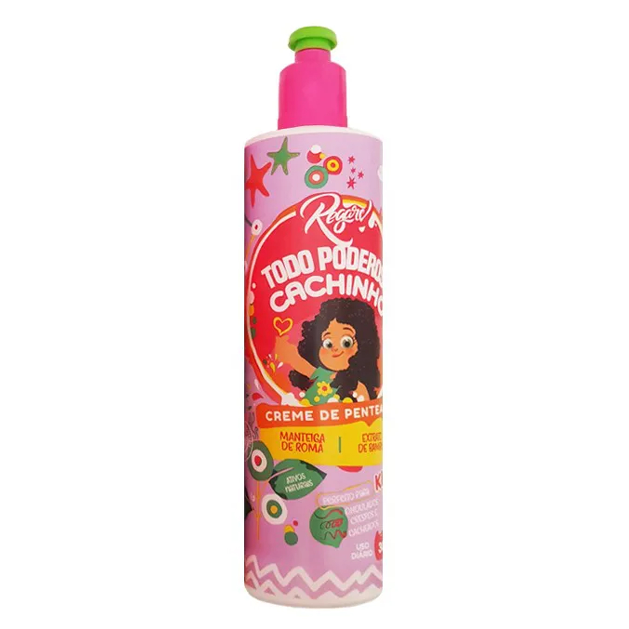 CREME DE PENTEA CORPO DOURADO REGARV KIDS 300ML CACHINHO