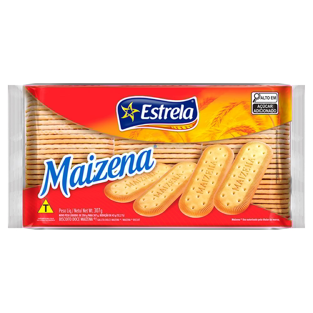 BISCOITO ESTRELA MAIZENA 307G