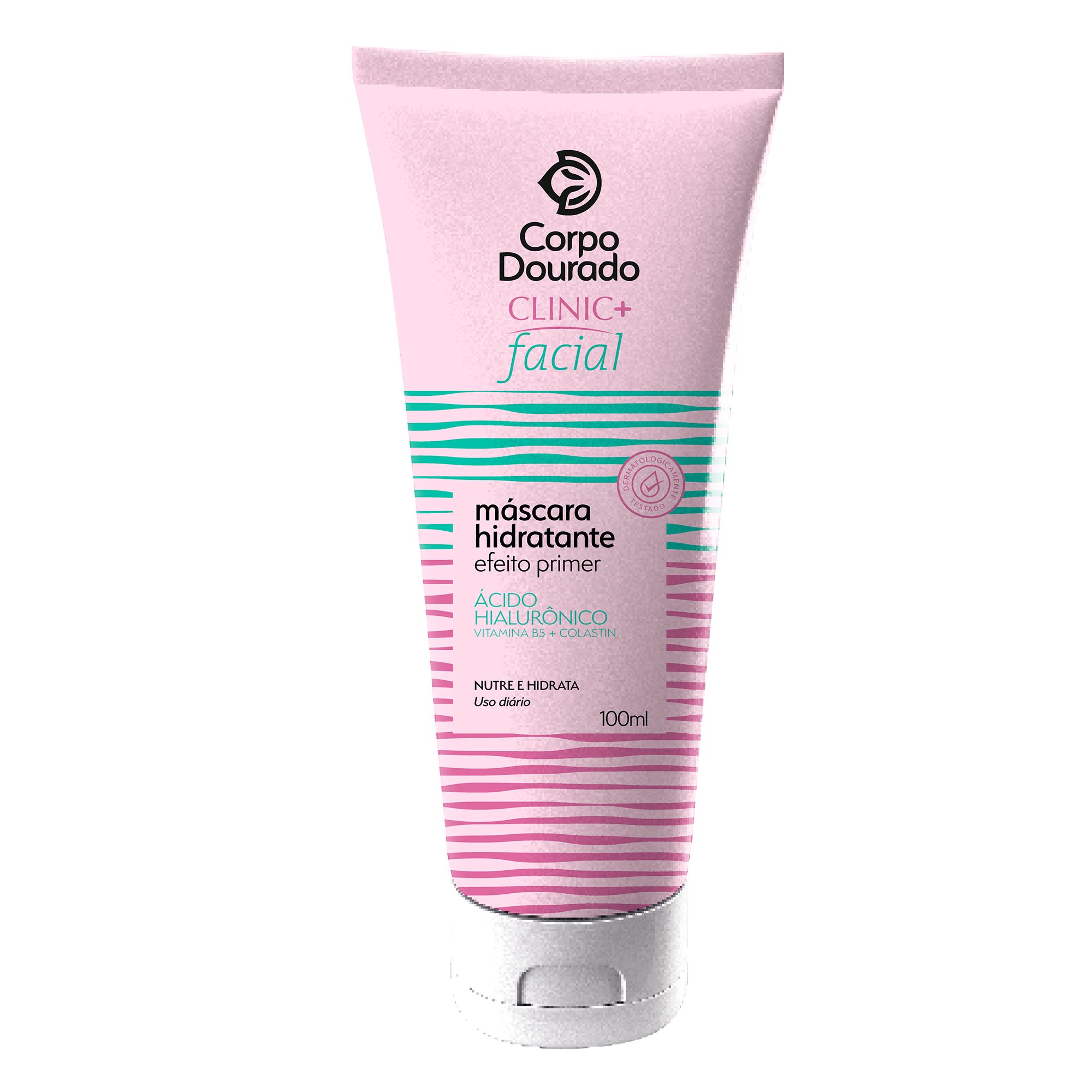 MASCARA HIDRATANTE FACIAL CORPO DOURADO 100ML CLINIC+