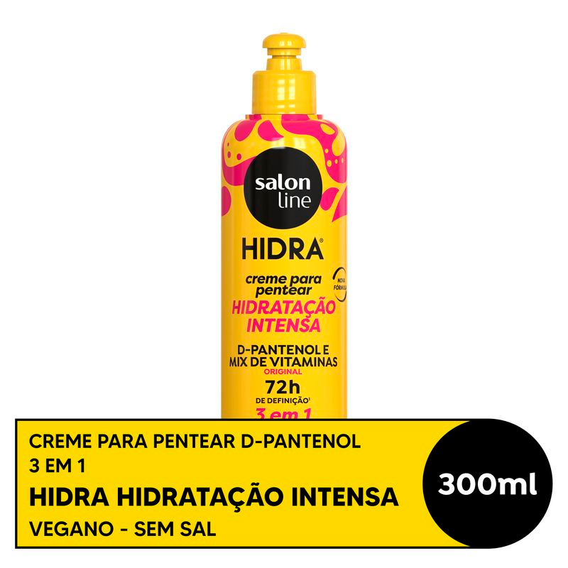 CREME DE PENTEAR SALON LINE HIDRA 3EM1 300ML D-PANTENOL